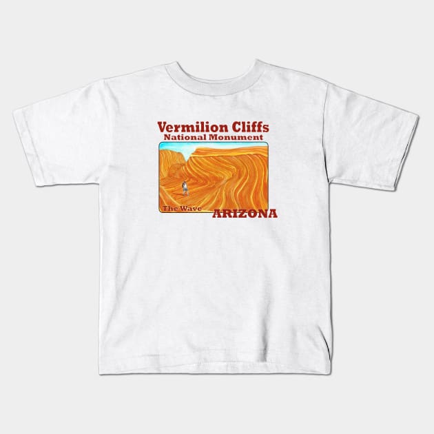 The Wave, Vermilion Cliffs National Monument Kids T-Shirt by MMcBuck